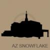 arizona snowflake temple silhouette vinyl decal