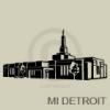 michigan detroit temple vinyl decal