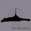 montana billings temple silhouette vinyl decal