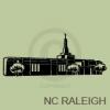 north carolina raleigh temple vinyl decal