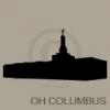 ohio columbus temple silhouette vinyl decal