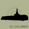 south carolina columbia temple silhouette vinyl decal