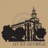 utah st. george temple vinyl decal