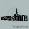 tennessee memphis temple vinyl decal
