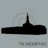 tennessee memphis temple silhouette vinyl decal