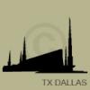 texas dallas temple silhouette vinyl decal