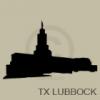 texas lubbock temple silhouette vinyl decal