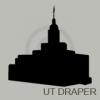 utah draper temple silhouette vinyl decal