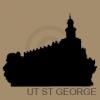 utah st. george temple silhouette vinyl decal
