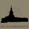washington columbia river temple silhouette vinyl decal
