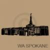 washington spokane temple vinyl decal