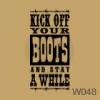 Kick Off Your Boots (1) vinyl decal