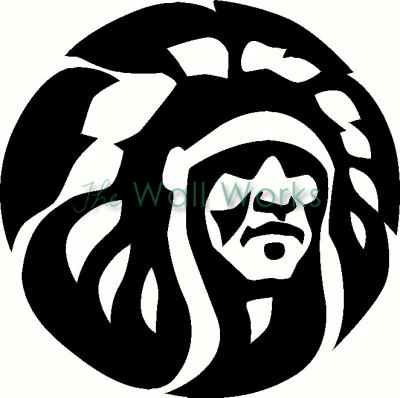 Bathroom Tile Stickers on Indian Chief Vinyl Decal   Car Decal   Tribal Decals   The Wall Works