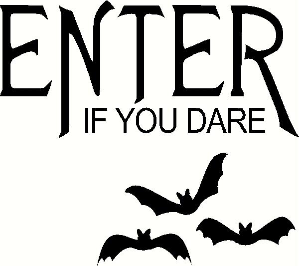 Enter If You Dare wall sticker, vinyl decal The Wall Works