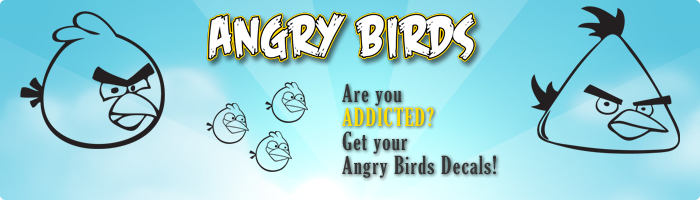 angry birds decals