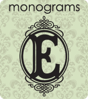 Custom Monograms Vinyl Lettering