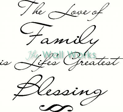 The Love of Family vinyl decal