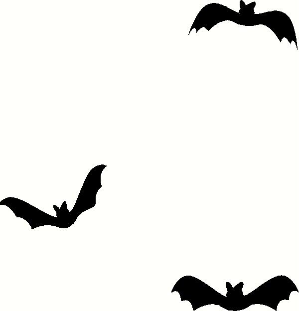 3 Bats Flying vinyl decal