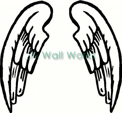 Angel Wings (2) vinyl decal