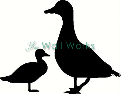 Mommy and Baby Duck vinyl decal