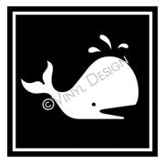 Whale vinyl decal