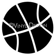 Basketball vinyl decal