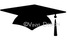 Graduation Cap vinyl decal