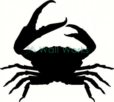 Crab vinyl decal