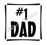 #1 Dad vinyl decal