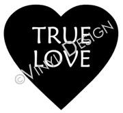 True Love Conversation Heart vinyl decal