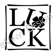 Luck vinyl decal