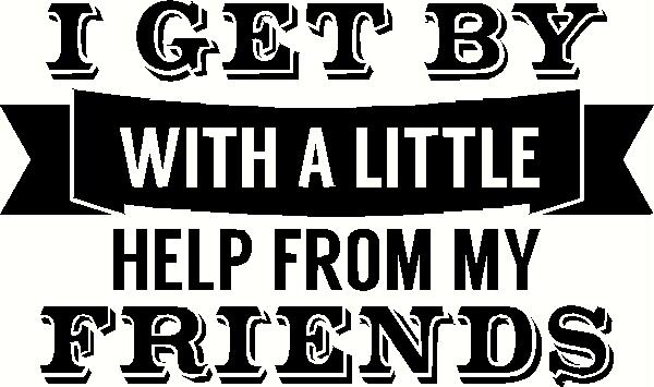 I Get By vinyl decal