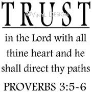 Trust in the Lord vinyl decal