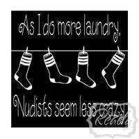 As I Do More Laundry (1) vinyl decal