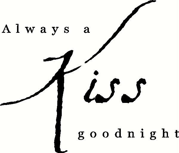 Always Kiss Me Goodnight (5) vinyl decal
