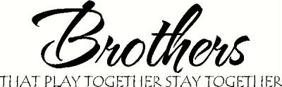 Brothers - Play Together (2) vinyl decal