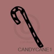 Candy Cane (2) vinyl decal