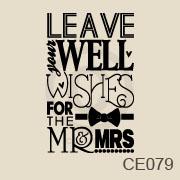 Leave Your Well Wishes vinyl decal
