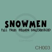 Snowmen vinyl decal