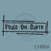 Peace on Earth vinyl decal