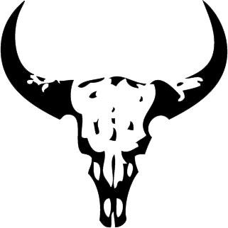 Cow Skull vinyl decal