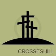 Crosses on a Hill vinyl decal