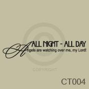 All Night All Day vinyl decal