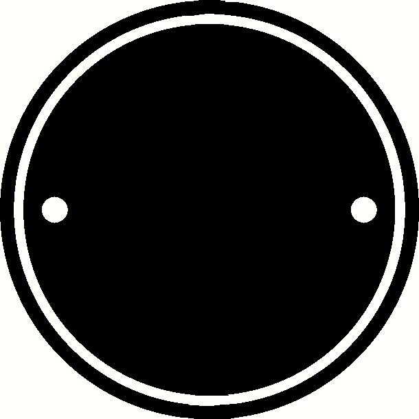 Dark Circle with Border vinyl decal