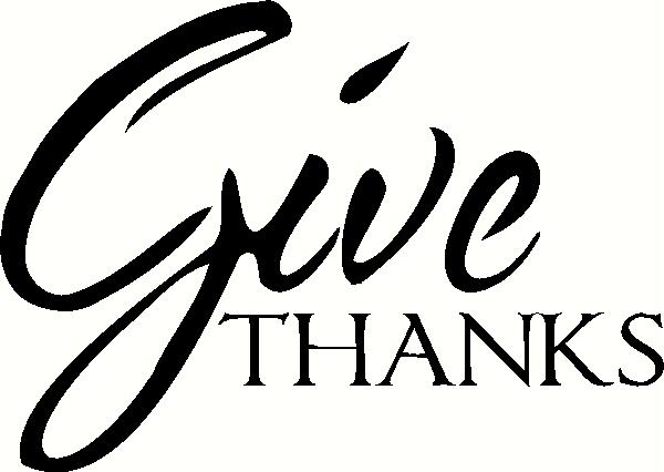 Give Thanks vinyl decal