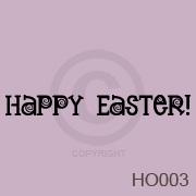 Happy Easter Swirls vinyl decal