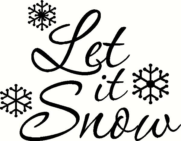 Let It Snow wall sticker, vinyl decal | The Wall Works