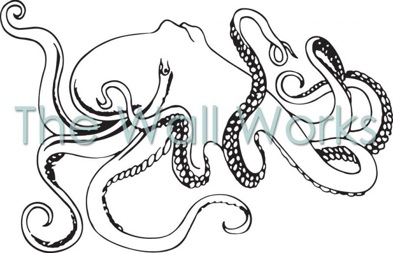 Octopus vinyl decal