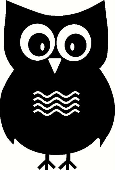 Owl vinyl decal