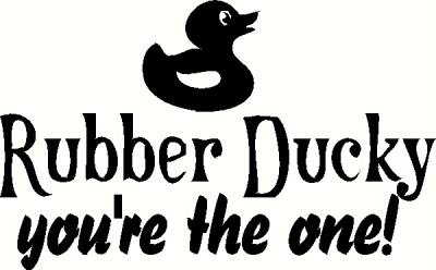 Rubber Ducky vinyl decal